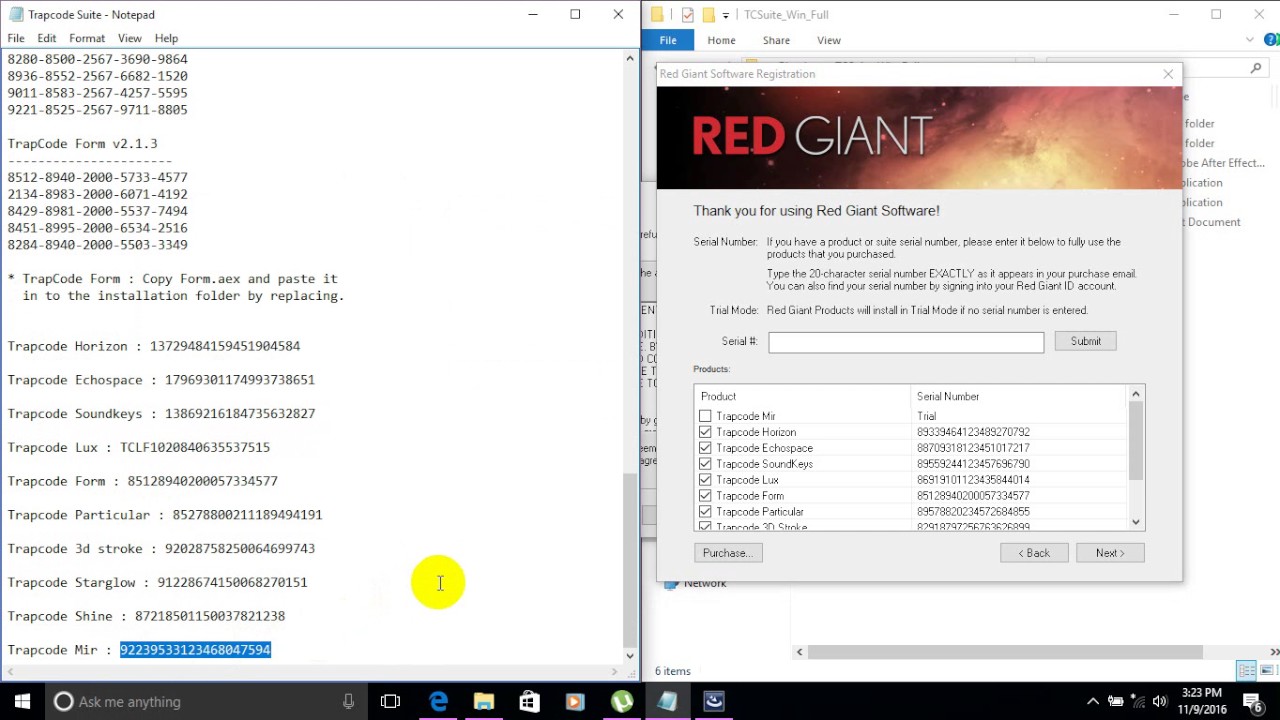 remove red giant serial from system